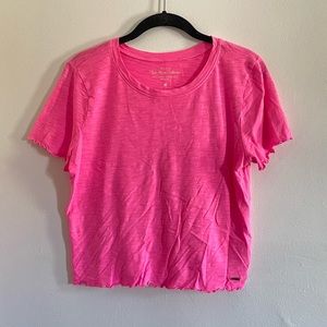 Hollister Must Have Collection Hot Pink Crop Top